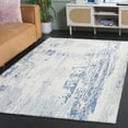 thumbnail image 2 of SAFAVIEH Metro Teague Abstract Area Rug, Ivory/Blue, 6' x 6' Square, 2 of 11