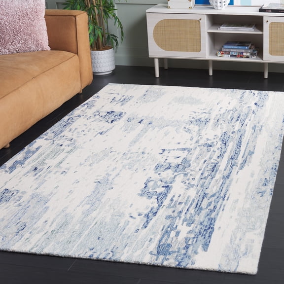 Safavieh Metro Teague Abstract Area Rug, Ivory/Blue, 5' x 8'
