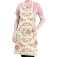 thumbnail image 5 of Pioneer Flower Floral Print Pattern Apron for Women and Men, Cotton Linen Waterproof with Pockets, Adjustable, 33x27 Inch for Kitchen, Gardening, BBQ, Salon, 5 of 6