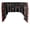 Black, variant on Swag Valance Cotton Apples and Cherries Border Print 58" Wide / 36" Tall