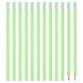 thumbnail image 1 of Unique Bargains Crayons Ronds, Lot de 12 Crayons Triangle HB Graphite avec Gomme, Vert, 1 of 6
