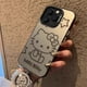 thumbnail image 4 of Funda de silicona suave para Samsung Galaxy S23 Ultra S22 S21 S20 Plus FE Note 20 A14 A24 A34 A54 A53 A52 A13 A22 A23, Hello Kitty Cat, 4 of 4