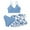 Light Blue, variant on Teen Girls Swimsuit Girls' 3 Piece Set with Cover Ups Skirt Cute Swimwear Girls Tankini Size 15T Girls Clothes