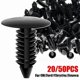 thumbnail image 2 of 20/50Pcs 8mm Auto Fastener Fit Hole Nylon Car Clips Fender Bumper Shield Retainer Plastic Rivet for GM Ford Chrysler, 2 of 5