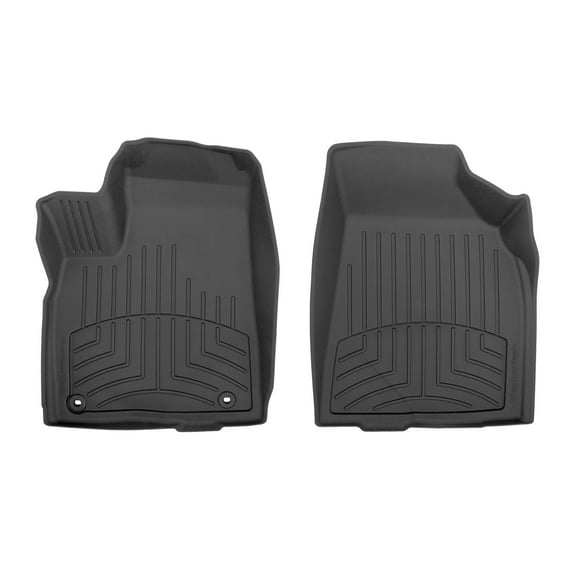 WeatherTech FloorLiner HP Custom Fit Floor Mats compatible with 2014-2019 Toyota Highlander - 1st Row (Driver & Passenger), Black