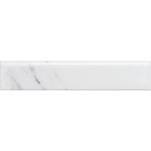 The Tile Life Tmolus 2" x 10" Grey Polished Ceramic Bullnose Tile