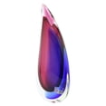 thumbnail image 2 of GlassOfVenice Murano Glass Sommerso Wave Vase - Rose and Blue, 2 of 9