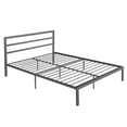 thumbnail image 3 of DEALTOPS Metal Queen Bed Frame with Headboard, Metal Platform Bed with Heavy Duty Bed Frames, Gray, 3 of 6