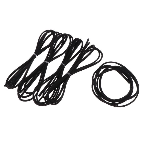 Cuerdas de cordón de material cuero de 3 Mm X 1, Yinane, Negro, Cuerda de gamuza para hacer joyas