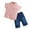 Z*49 Pink, variant on TAIAOJING Children's Pajamas Pure Cotton Skin Friendly Middle And Young Children's Top Baby Clogs Household Clothing Set For 18-24 Months