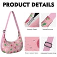 thumbnail image 2 of Crescent Bag for Women Men Trendy,Shoulder Bag with Adjustable Strap Strawberry Cute, 2 of 5