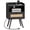 Black, variant on Amadwell Rattan Nightstands Set of 2, Bedside Tables with Charging Station, Storage Drawers & Solid Wood Feet for Bedroom