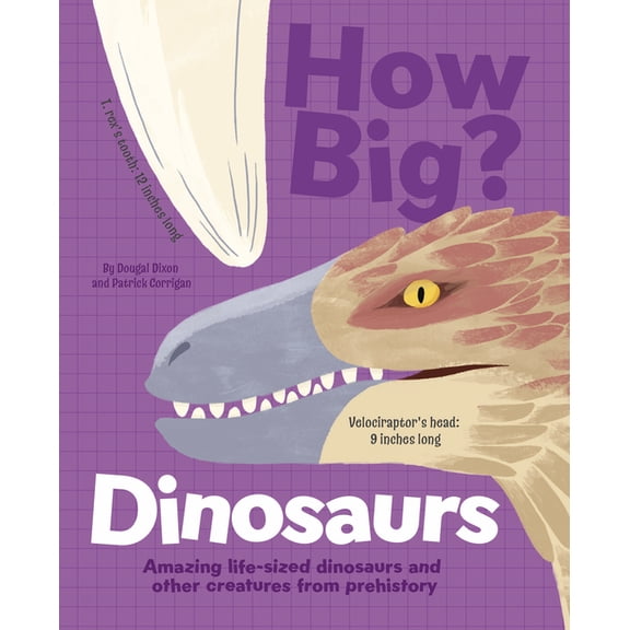 How Big? Dinosaurs: Amazing Life-Sized Dinosaurs and Other Creatures from Prehistory, (Hardcover)