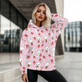 thumbnail image 5 of SCRAWLGOD Rabbit Strawberries Womens Hoodies Pullover Graphic Sweaters for Women Plus Size L Leisure Streetwear Hoodie Women Round Neck Sportswear Hoodie Women for Party, 5 of 7