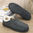 thumbnail image 3 of Men's Comfort Winter Ankle Slip-On Moccasin Shoes, Warm Plush Lining, Non-Slip Sole, Easy One-Touch Wear, Perfect for Morning Commutes, Home Relaxation, and Cold Weather, 3 of 9