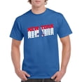 thumbnail image 3 of New York Retro Repeat - Sports Team City Pride Tailgating T Shirt - Small - Royal, 3 of 6