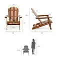 thumbnail image 7 of Greemotion Elk 34"W Outdoor Eucalyptus Wood Adirondack Chair in Gray, 7 of 7