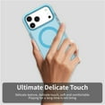 thumbnail image 7 of For iPhone 17 Pro 6.3" Case ,[Compatible with MagSafe] Cute Candy Color Drop Protection Slim Anti-Slip Shockproof Magnetic Phone Case,Blue,For iPhone 17 Pro, 7 of 7