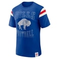 thumbnail image 2 of Men's Darius Rucker Collection by Fanatics Royal Buffalo Bills Distressed Throwback Shoulder Stripe T-Shirt, 2 of 6