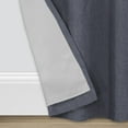thumbnail image 5 of Eclipse Hadley 100% Blackout Curtain Panel, Linen Blend Grommet Window Curtain, 1 Panel, 50 In Wide x 84 In Long, Indigo, 5 of 9