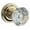 Brass, variant on Baldwin PSCRYTRR044 Crystal Passage Door Knob - Brass
