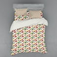 thumbnail image 2 of Ambesonne Christmas Bedding Set 3 Pcs, Poinsettia Flower, Twin XL, Multicolor, 2 of 3