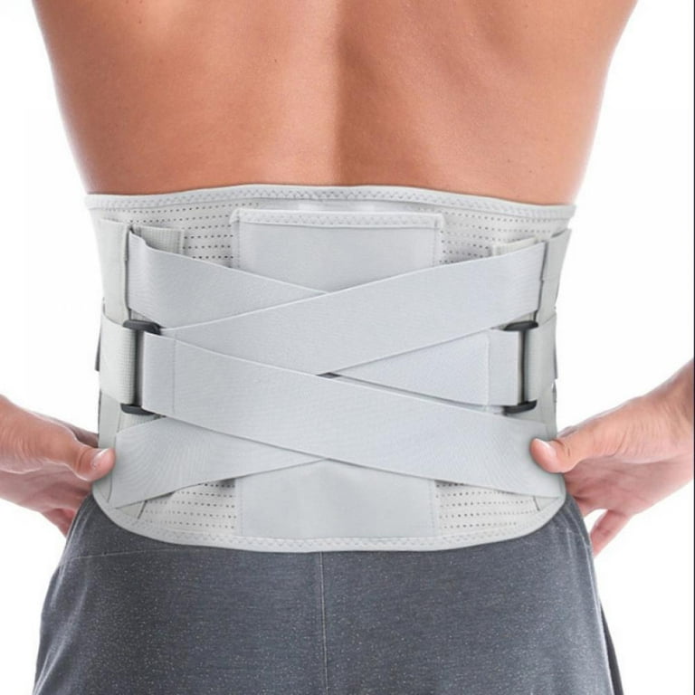 Heated Back Brace for Lower Back & Spine Pain Relief, Magnetic Back Belt  Lumbar Wrap for Herniated Disc and Scoliosis Pain Relief 