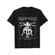 thumbnail image 1 of Camiseta informal de cuello redondo para hombre con gráfico de extraterrestres y símbolos futuristas, tejido de punto de elasticidad media, corte regular - Camiseta negra de manga corta con estampados, 1 of 6