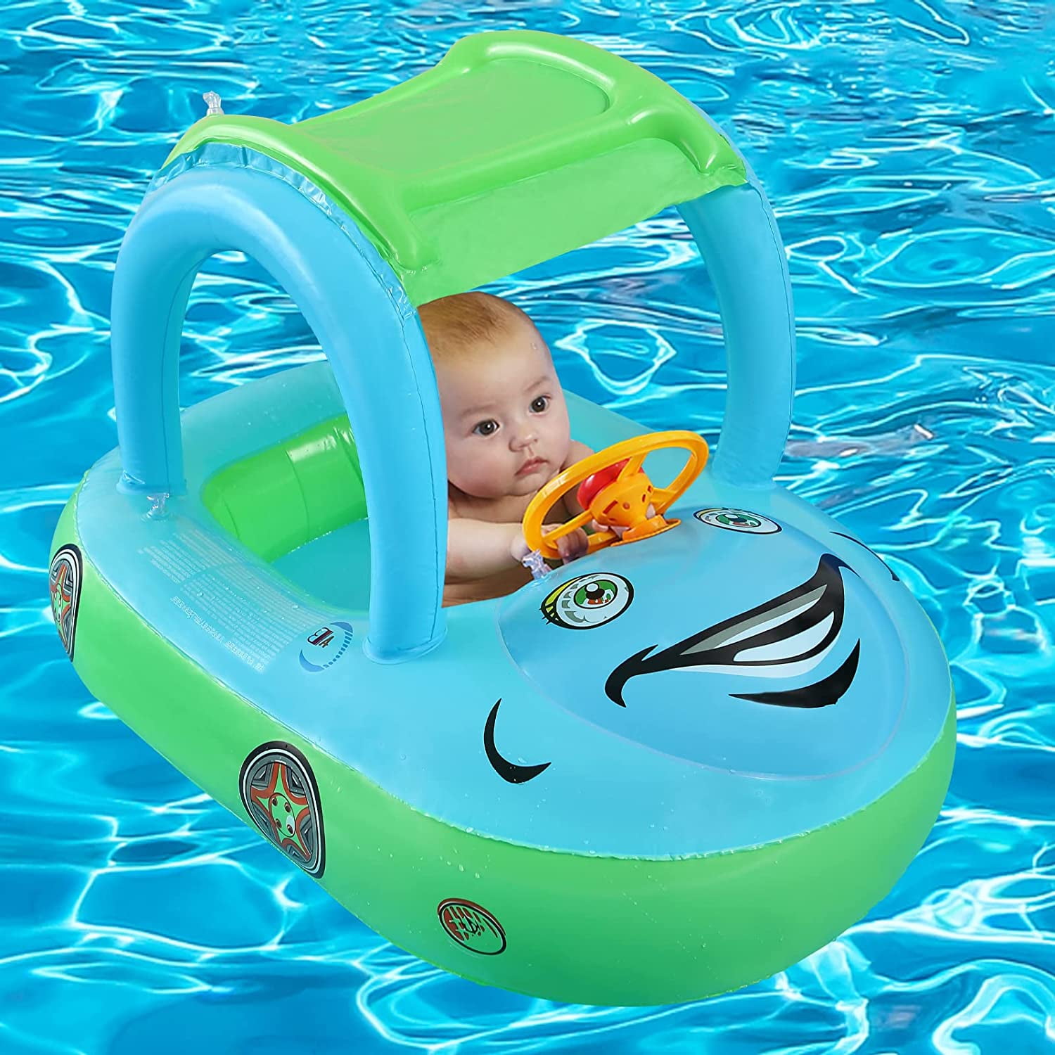 Infant Baby Kids Toddler Swimming Seat Pool Float Ring Buoyancy Aid Water UK 