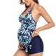thumbnail image 5 of Women Bathing Suit Polyester Polyurethane Halterneck Halter 2 Piece Swimsuit for Surfing, 5 of 7