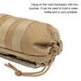 thumbnail image 3 of Water Bottle Bag Portable Backpack Pouch Sport Mesh Hole Bottom Drawstring Kettle Holder Carrier Travelling Cover Protector Mud Color, 3 of 8