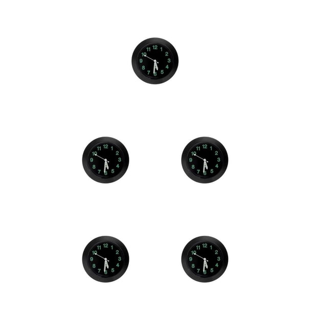 Sidaley Reloj luminoso con salida de aire para coche, reloj resistente al desgaste para salpicadero de coche, reloj portátil para automóvil, Type2 NO2