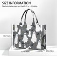 thumbnail image 3 of Large Capacity Tote Bag,Halloween Ghost Eyes Pattern Handbag Fashion Luxury Tote Bag,15.7"x13"x 5.1" Inches,Laptop Compatible, 3 of 6