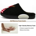 thumbnail image 4 of Ecetana Christmas House Slippers for Women Men Holiday Indoor Bedroom Warm Cozy Fluffy Slippers, 4 of 7