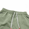 thumbnail image 6 of Besolor Running Shorts for Men Drawstring Elastic Waisted Lightweight Quick Dry Workout Athletic Beach Shorts with Multi Pockets(X-Large,Green), 6 of 7