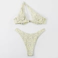 thumbnail image 4 of Cameland Ladies' Sexy Printed Split Shoulder Steel Support Bikini Two-piece Swimsuit Set, 4 of 6