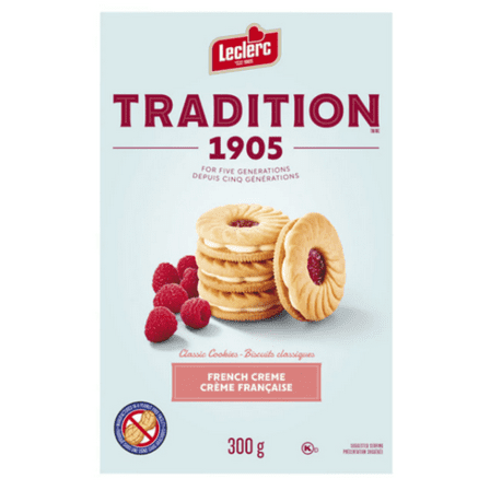 Leclerc Traditional Cookies French Creme 300g