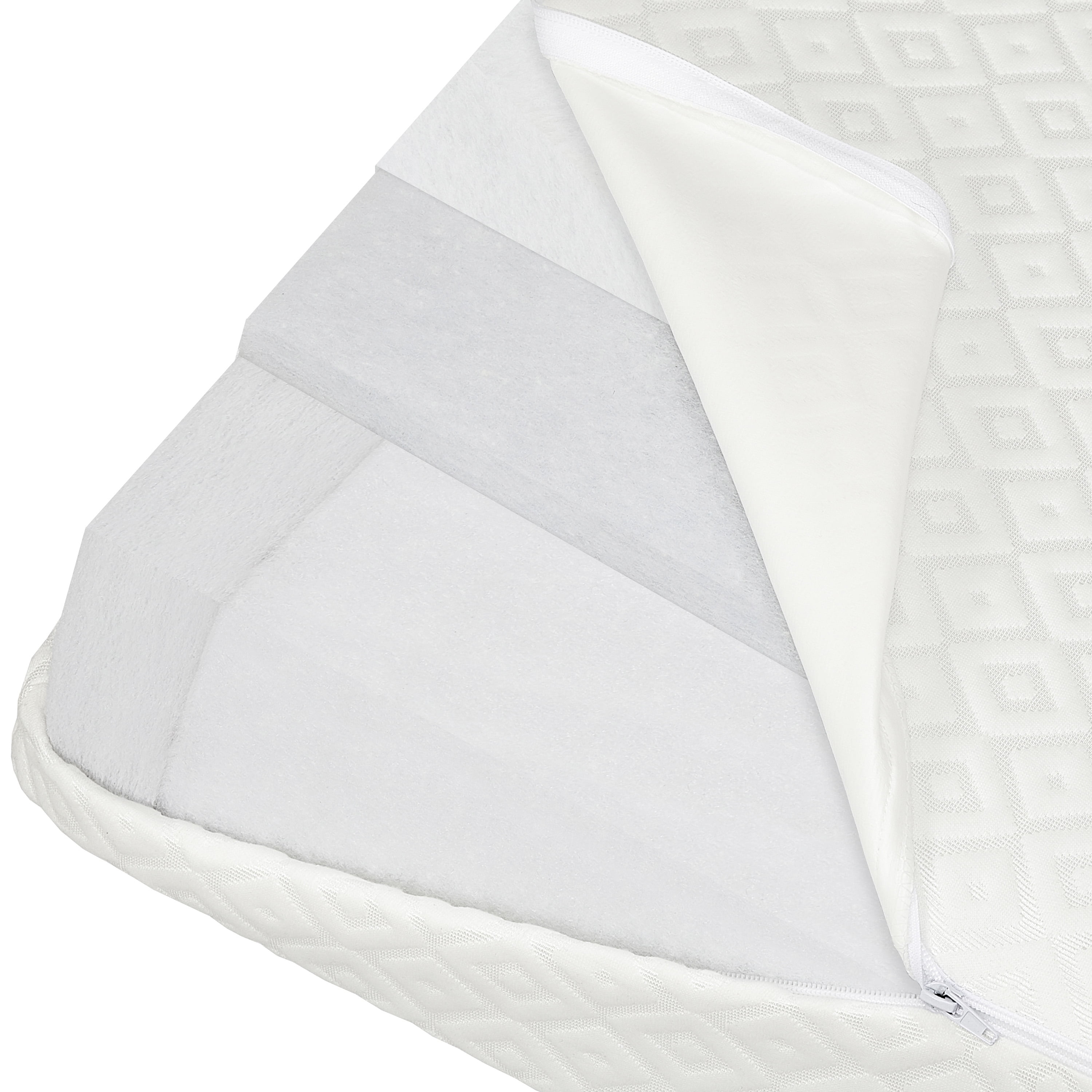 Evolur Sleep Comfort Lite Plus with Natural Fiber Crib & Toddler Foam Mattress