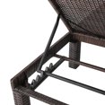 thumbnail image 4 of GDF Studio Laraine Outdoor Wicker Adjustable Chaise Lounge, Multibrown, Set of 4, 4 of 9