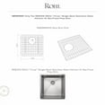 thumbnail image 2 of Rohl Forze Wire Sink Grid For RSS1515 Stainless Steel Sink in Black Stainless Steel - WSGRSS1515BKS, 2 of 5