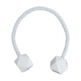 thumbnail image 7 of Pure White Tieback - Flexible Design with Wooden Tips and Faux Leather Covering - Complete Your Window Treatments, 7 of 7