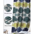 thumbnail image 3 of Navy Blue Green Blackout Curtains for Bedroom Living Room Darkening Curtains 63 Inches Long Abstract Art Geometric Window Curtain 2 Panels Set Insulated Window Treatment Grommet Drapes 42"x63", 3 of 9