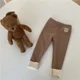thumbnail image 2 of Korean Autumn Winter New Children One Piece Leggings Unisex Boys Girls Baby Cold Prevent Warm Cartoon Elastic Bound Feet Pants, 2 of 6