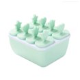 thumbnail image 1 of TureClos Ice Cream Mold PP Plastic Ice Dessert Maker Home Kitchen DIY Mould Summer Dessert Making Tool, Square, 8 Grid, Green, 1 of 1
