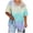 Z97 Sky Blue, variant on Mifsaly Womens Oversized Tee Shirts Tie Dye V Neck Short Sleeve T-Shirts Soft Lightweight Everyday Relaxed Fit Versatile Casual Summer Tops White,XXL