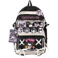 thumbnail image 3 of Park Cute Cool Mochila para Adolescentes Niñas, Ita Bag Kawaii Mochila con Accesorios Kawaii Pins para Regalos de Navidad (Negro), 3 of 4