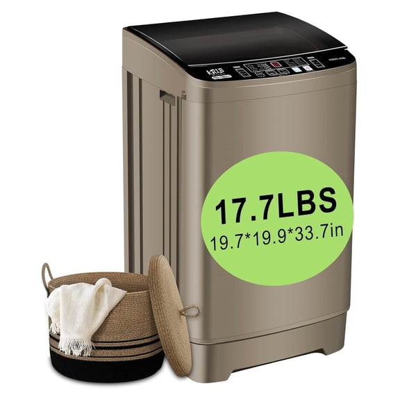 17.7 lbs Full Automatic Washing Machine Compact Washing Machine