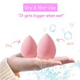 thumbnail image 4 of Juego de esponjas de maquillaje de 24 piezas, 21 esponjas sin látex con soporte para licuadora de maquillaje de 3 piezas, herramientas de belleza, 4 of 7