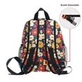 thumbnail image 5 of FORMRS School Backpack with Front Zippered Pocket 12" Student Travel Daypack, Red Floral, 5 of 6