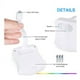 thumbnail image 4 of Pack de 2 luces nocturnas pequeñas, 16 colores - Luz nocturna pequeña para el baño, luz de baño automática con detección de movimiento, apta para cualquier inodoro, 4 of 5